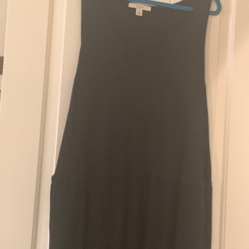 Sejour Black Maxi Dress with side front Slit